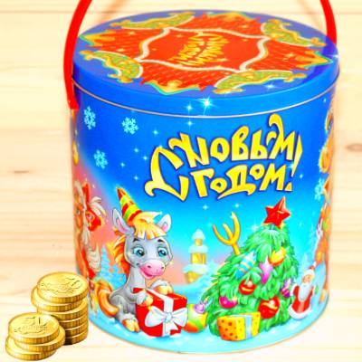 Недорогой детский новогодний подарок 1000 грамм в Вербилках